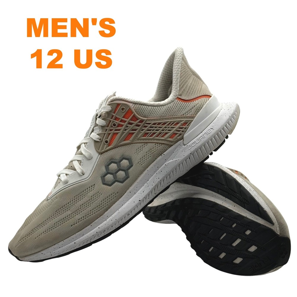 RUDIS Journey Training Shoes Men's 12 Tan Orange Running Athletic Gym Sneakers